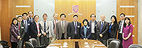 Delegates of the Chinese Academy of Social Sciences Scholars’ Visit Programme pose for a group photo with CUHK members
